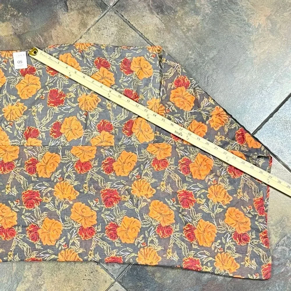 Serra Floral Print Kimono Wrap One Size